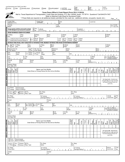 Form CR-3  Printable Pdf