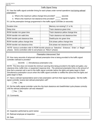 Form 2625 Traffic Signal Preemption Annual Inspection Form - Texas, Page 2