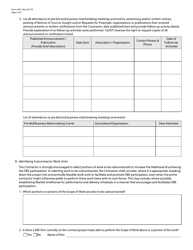 Form 2603 Txdot Disadvantaged Business Enterprise Contractor Certification of Good Faith Efforts - Texas, Page 3