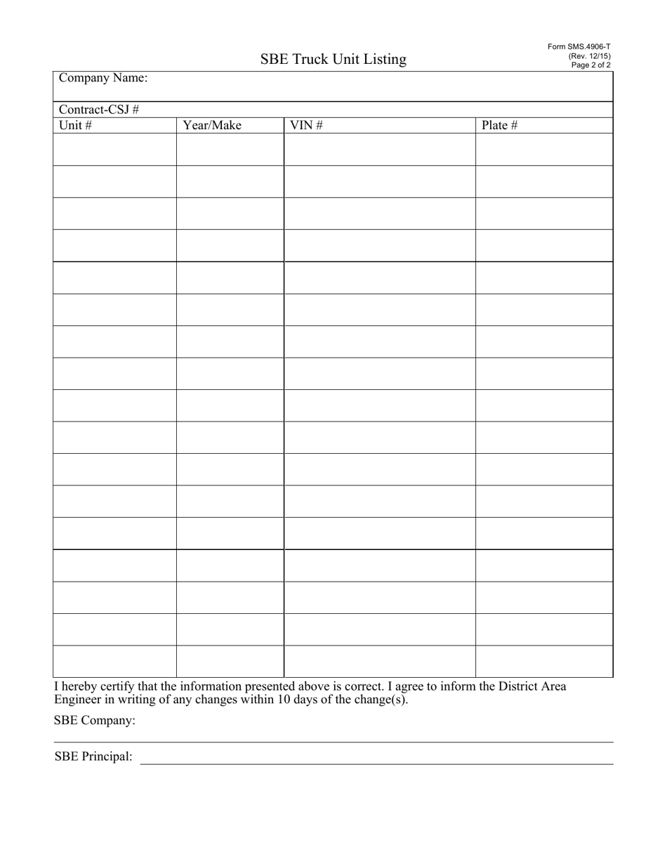 Form SMS.4906-T - Fill Out, Sign Online and Download Fillable PDF ...