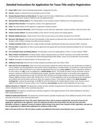 Military Packet to Title and Register Your Vehicle - Texas, Page 6