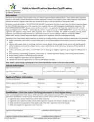 Military Packet to Title and Register Your Vehicle - Texas, Page 7