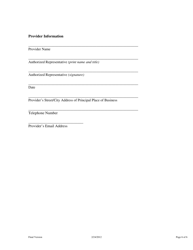 Electronic Lien and Title Program Service Level Agreement Form - Texas, Page 6
