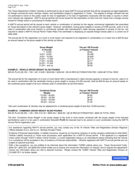 Form VTR-29-NAFTA Texas Nafta Annual Permit Application - Texas, Page 2