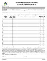 Form 1899T Application for Texas Intrastate 7- or 90-day Operating Authority - Texas, Page 5