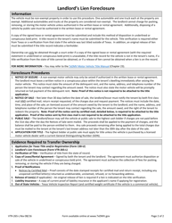 Form VTR-265-L Landlord&#039;s Lien Foreclosure - Texas, Page 2