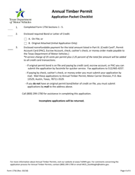 Form 1756 Annual Timber Permit Application - Texas, Page 4