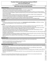 Provider Order for Life-Sustaining Treatment (Polst) Utah Life With Dignity Order - Utah, Page 2