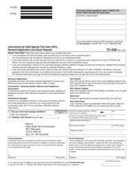 Document preview: Form TC-938 Instructions for Utah Special Fuel User (Sfu) Renewal Application and Decal Request - Utah