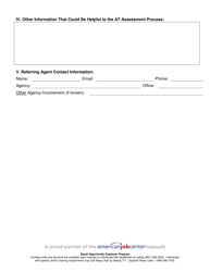 Form DWS-USOR UCAT01 Assistive Techonology (At) Referral Form - Utah, Page 2
