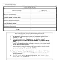 Alcohol Testing Data Collections Form - Utah, Page 2