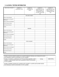 Alcohol Testing Data Collections Form - Utah, Page 3