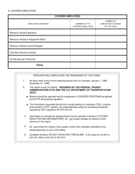 Fta Drug Testing Mis Data Collections Form - Utah, Page 2