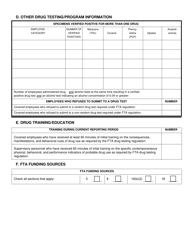Fta Drug Testing Mis Data Collections Form - Utah, Page 5