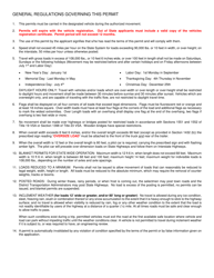Form VX-021 Blanket Permit Application for Low Bed Trailers - Vermont, Page 2