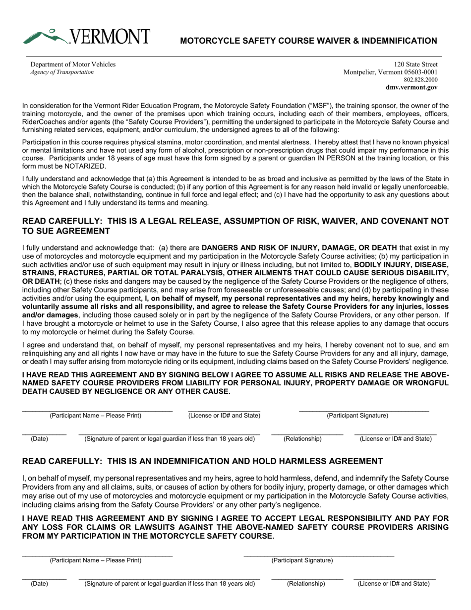 Form VN 178 Download Fillable PDF Or Fill Online Motorcycle Safety 