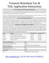 Document preview: Instructions for Form VD-037 Application for Motorboat Registration - Vermont