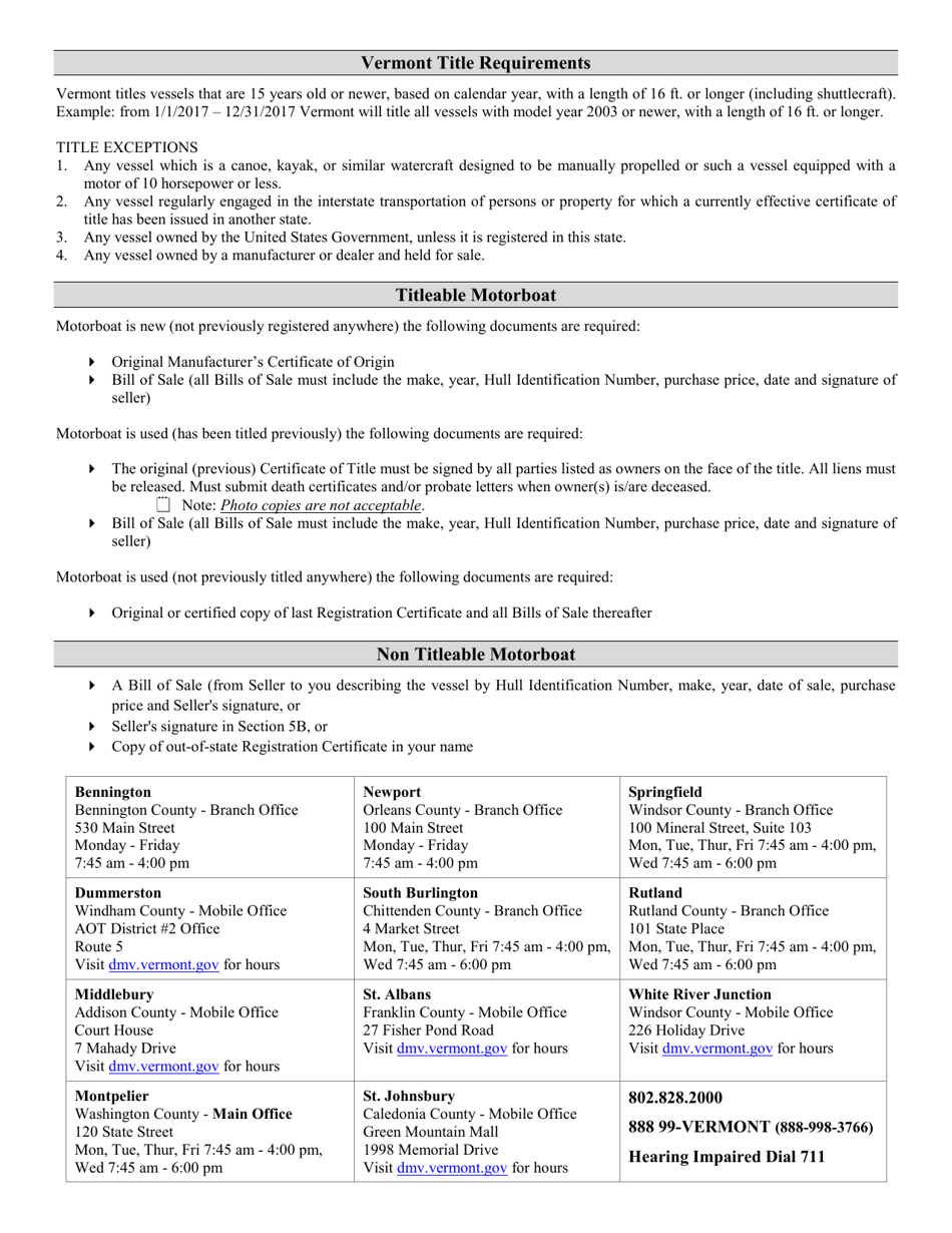 motorboat registration