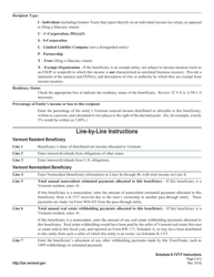 Instructions for Schedule K-1VT-F Beneficiary Information for Fiduciaries - Vermont, Page 2