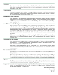 Instructions for VT Form LV-314 Request for Withdrawal From the Use Value Appraisal Program - Vermont, Page 2