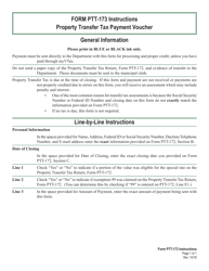 Document preview: Instructions for VT Form PTT-173 Property Transfer Tax Payment Voucher - Vermont