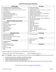 Form Micro220 Laboratory Clinical Test Request Form - Vermont, Page 2