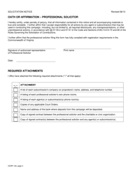 Form OCRP-120 Solicitation Notice - Virginia, Page 3