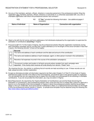 Form OCRP-104 Registration Statement for a Professional Solicitor - Virginia, Page 4