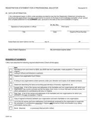 Form OCRP-104 Registration Statement for a Professional Solicitor - Virginia, Page 5