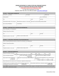 Charitable Solicitation Compliant Form - Virginia, Page 2