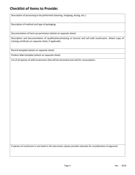Wild Mushroom Harvester Application Form - Virginia, Page 4