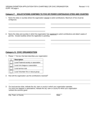 Form OCRP-100 Virginia Exemption Application for a Charitable or Civic Organization - Virginia, Page 7
