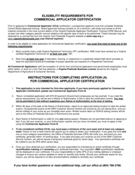 Form VDACS-07211 Commercial Pesticide Applicator Certification Application - Virginia, Page 2