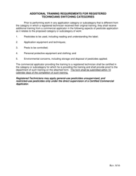 Proof of Additional Category Specific Training for Registered Technicians - Virginia, Page 2