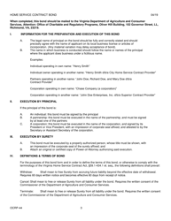 Form 802 (OCRP-44) Home Service Contract Provider Bond - Virginia, Page 3