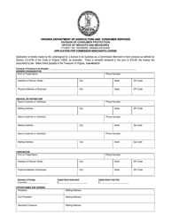 Registration Packet for Commission Merchants - Virginia, Page 2
