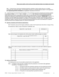 Form SFMO-1 Application for the Use of Pyrotechnics Inside State-Owned Buildings and Outdoors on State-Owned Property Before a Proximate Audience - Virginia, Page 2