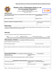 Form SFMO-1 Application for the Use of Pyrotechnics Inside State-Owned Buildings and Outdoors on State-Owned Property Before a Proximate Audience - Virginia, Page 4