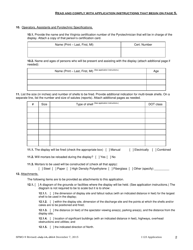 Form SFMO-9 Application for the Display of Aerial Fireworks on State-Owned Property - Virginia, Page 2