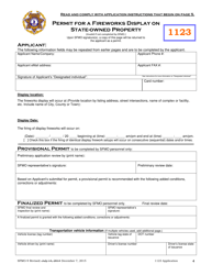 Form SFMO-9 Application for the Display of Aerial Fireworks on State-Owned Property - Virginia, Page 4