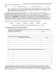 Form SFMO-11 Application for Permit to Operate Flame Effects Inside State-Owned Buildings and Outdoors on State-Owned Property Before a Proximate Audience - Virginia, Page 2