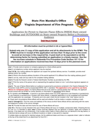 Form SFMO-11 Application for Permit to Operate Flame Effects Inside State-Owned Buildings and Outdoors on State-Owned Property Before a Proximate Audience - Virginia, Page 6