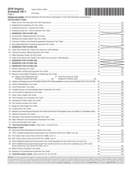 Form 502 Schedule VK-1 Virginia Pass-Through Entity Owner&#039;s Share of Income and Virginia Modifications and Credits - Virginia, Page 2