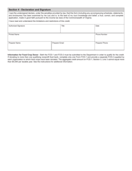 Form FCD-1 Food Crop Donation Tax Credit Application - Virginia, Page 2