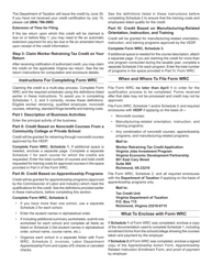 Form WRC Worker Retraining Tax Credit Application - Virginia, Page 7