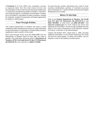 Form WRC Worker Retraining Tax Credit Application - Virginia, Page 8