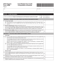 Form 306 Application for Virginia Coal-Related Tax Credits - Virginia, Page 10