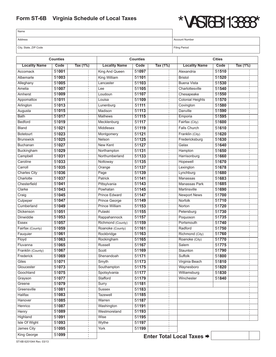 Form ST-7 Business Consumers Use Tax Return - Virginia, Page 3
