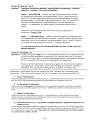 Instructions for Form NP-1 Exemption Application for Nonprofit Organizations - Virginia, Page 2