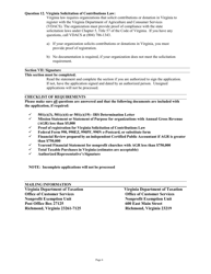 Instructions for Form NP-1 Exemption Application for Nonprofit Organizations - Virginia, Page 6